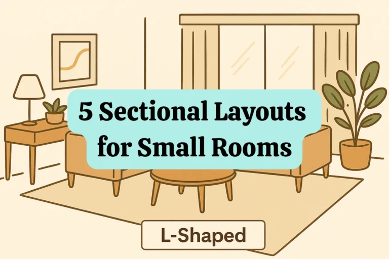 5 Layout Blueprints (With Diagrams) for Sectionals in Small Living Rooms
